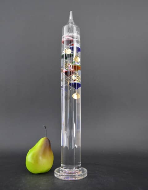 Galileo Thermometer 44 cm – Multicolour, met 6 Bollen