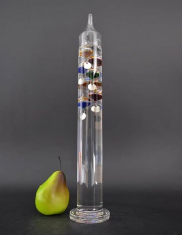 Galileo Thermometer 44 cm – Multicolour, met 7 Bollen