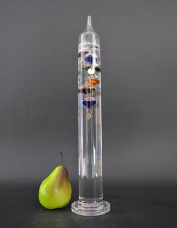 Galileo Thermometer 44 cm – Multicolour, met 6 Bollen