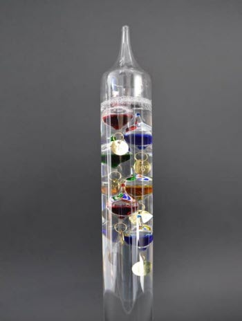 Galileo Thermometer 44 cm – Multicolour, met 6 Bollen